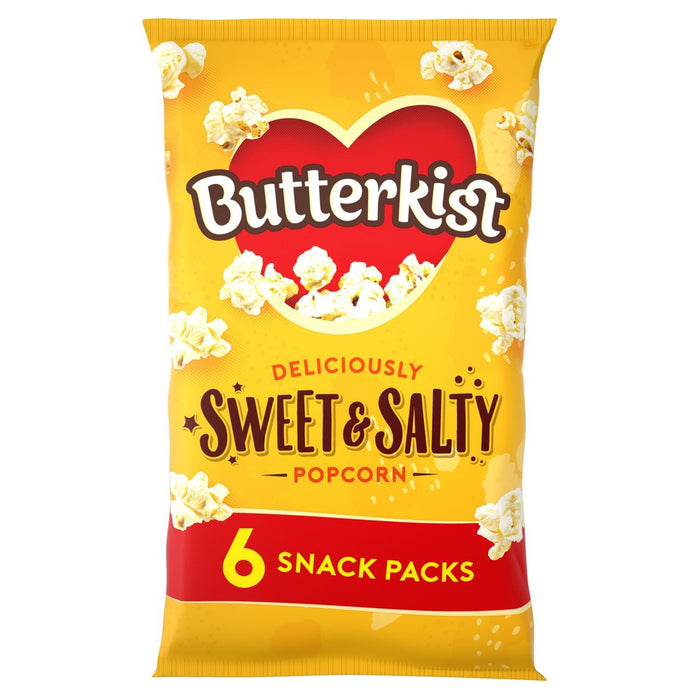 Butterkist sucré et salé pop-corn 6 x 20g