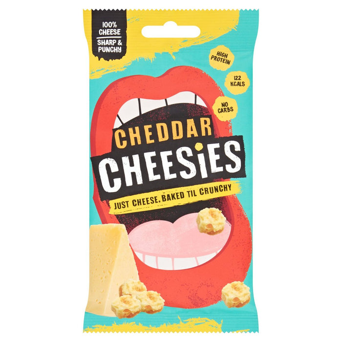 Quesies queso cheddar crujiente queso estampado 20g