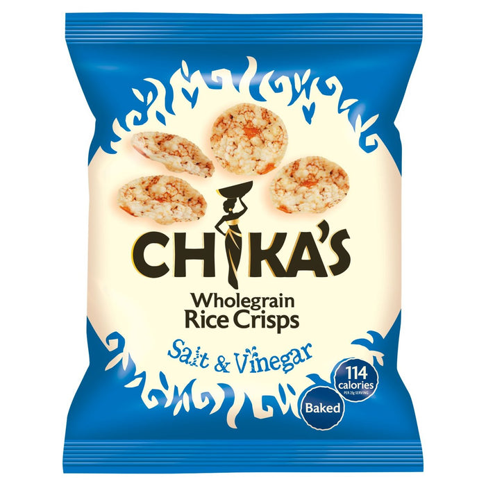 La sal marina de Chika y las patatas fritas de arroz de vinagre 25 g