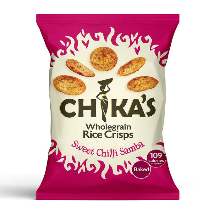 Sweet Chilli Chilli Rice Crisps de Chika 85G