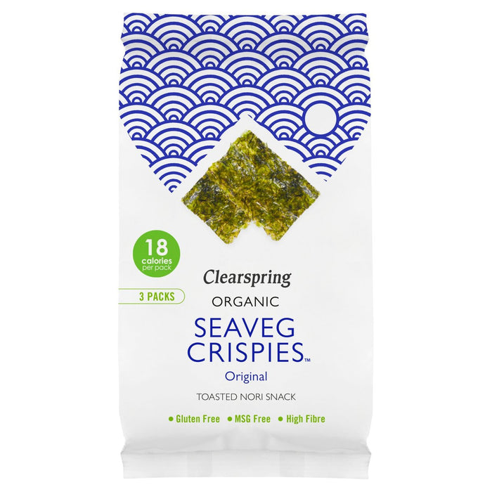 ClearSpring Organic Original Seaveg croustillant multipack 3 x 4g