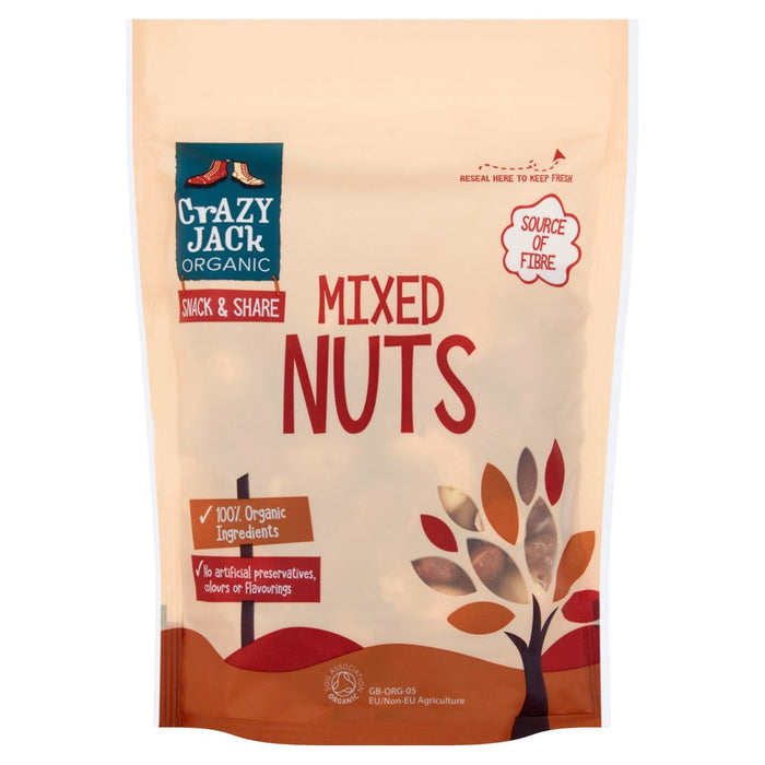 Crazy Jack orgánico nueces mixtas 175g