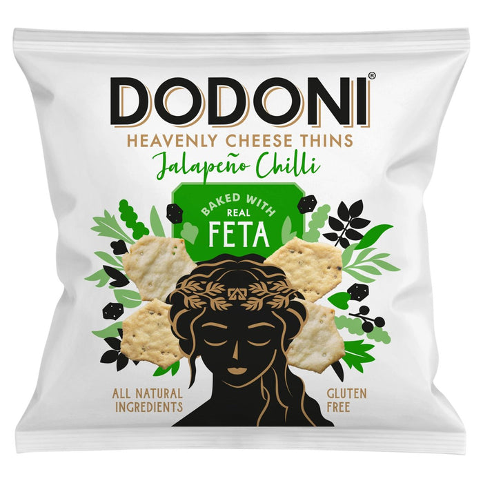 Dodoni Cheese Thins Feta & Jalapeno 80g