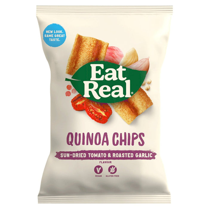 Come tomate bien secado y chips de quinua de ajo asado 22g