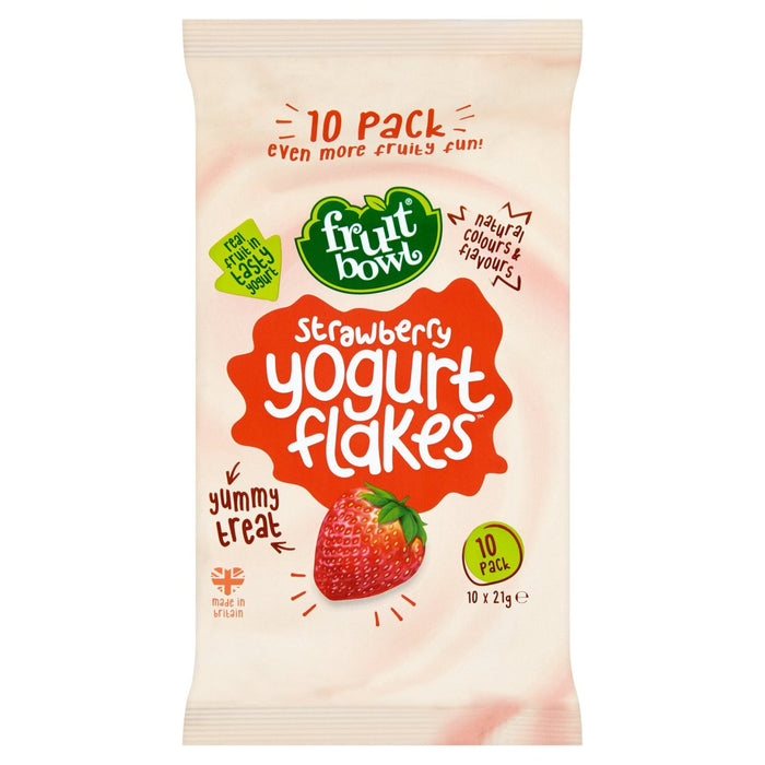 Frutas topas de yogurt de fresa Valor diario 10 x 21g