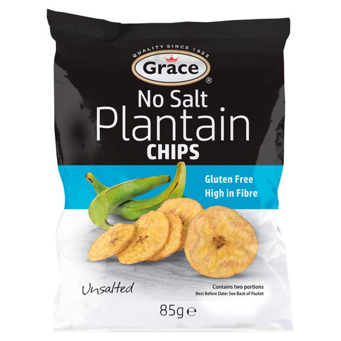 Gracia no salt plátano chips 85g