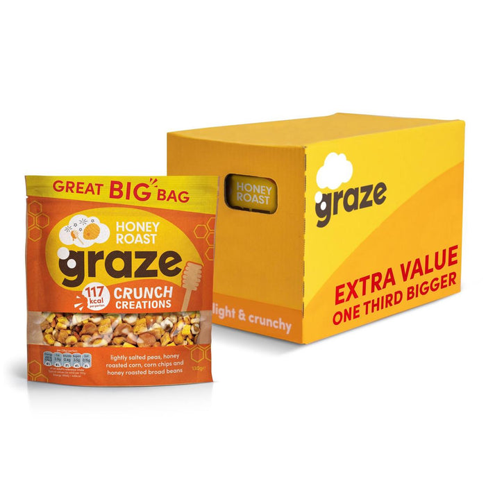 Graze Honey Roast Crunch Sharing Bags 6 x 130g