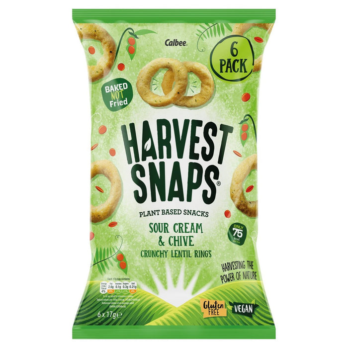 Récolte SNAPS RING LENTIL CRÈME SOURS ET CHIVE 6 PER PACK