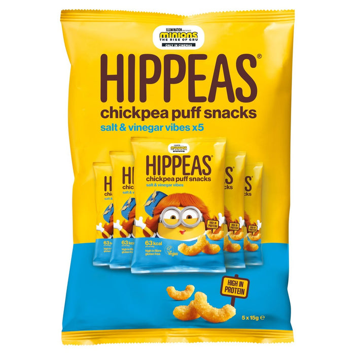 Hippheas pois chiches bouffes sel et vinaigre multipack 5 x 15g