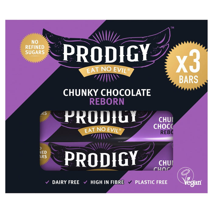 Prodigy Chunky Chocolate Bar Multipack 3 x 35g