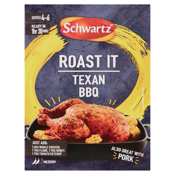 Schwartz braten es Texaner BBQ 25G