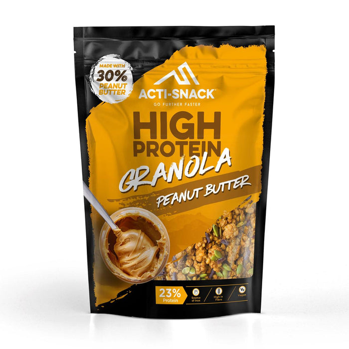 Acti Snack hoher Protein Erdnussbutter Müsli 350g