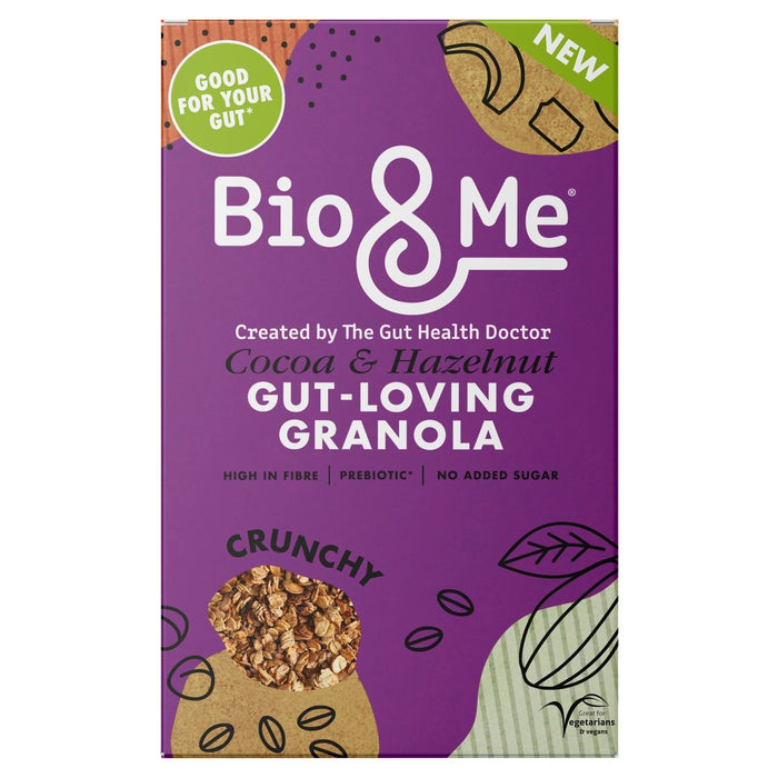 Bio & Me Cocoa & Hazelnut Gut Loving Prebiótico Granola 360G