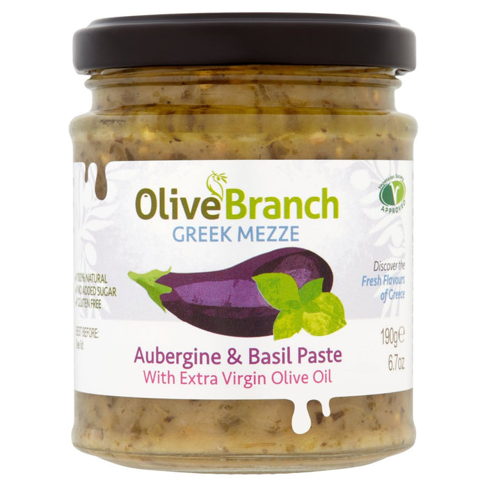 Olivenzweig Aubergine & Basilikum Paste 190g