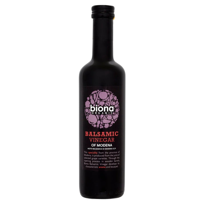 Biona Balsic Vinagro Balsamic Aceto Balsamico di Modena envejecido en barriles de roble 500ml