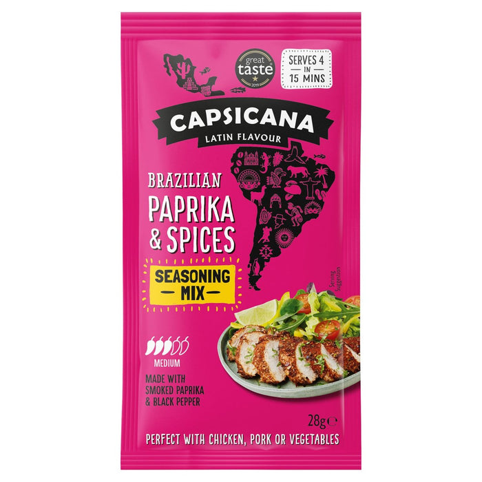 Capsicana fumé Paprika Fajita Seasoning Mix 28G