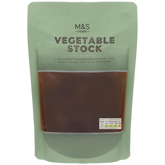 Cocine con caldo de vegetales M&S 500ml