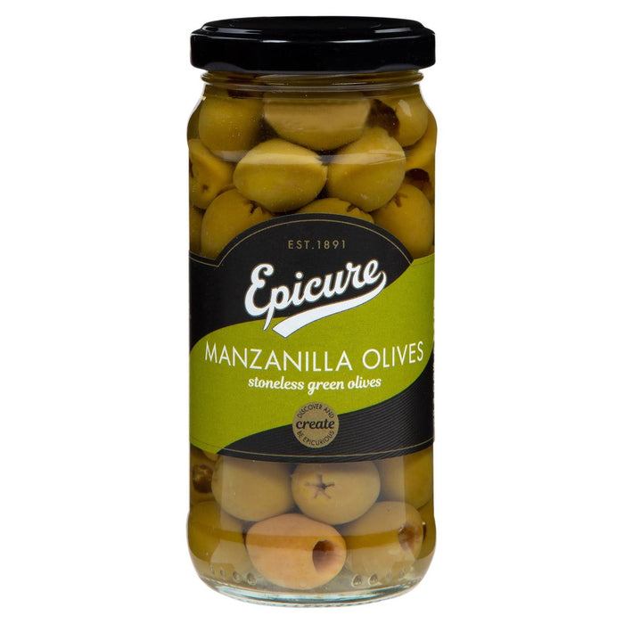 Epicure Stoneless Green Olives 235g