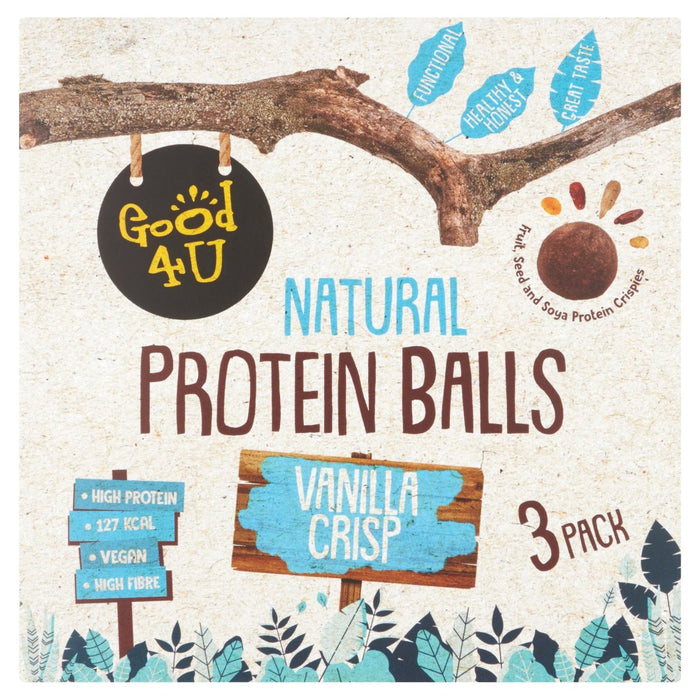 Good4u Protein Balls Vanilla Crisp Multipack 3 x 40g