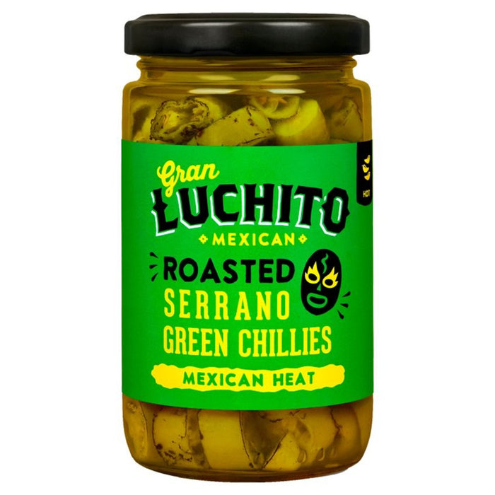 Gran luchito rôties rôties de serrano gillies vertes pour fajita & taco 215g