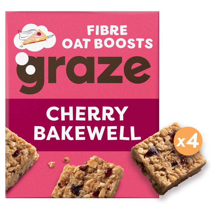 Graze Cherry Bakewell Hafer Boost 4 pro Pack