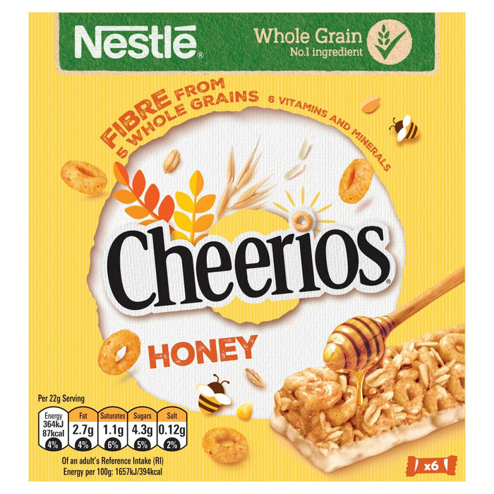 Barres de céréales Honey Cheerios 6 x 25g