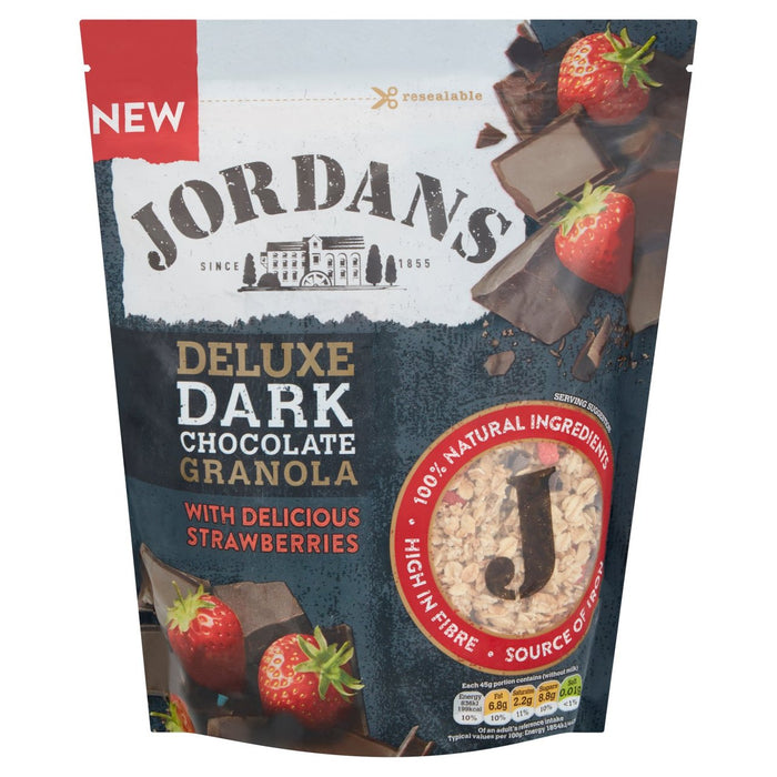 Jordans Deluxe Dark Chocolate & Strawberry Granola 550g