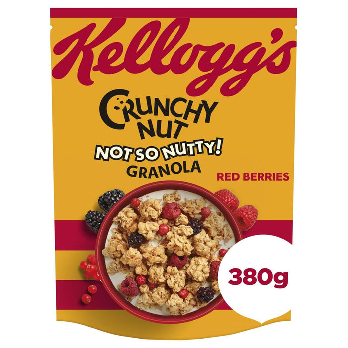 La crujiente tuerca de Kellogg no tan nueces bayas rojas Granola 380g