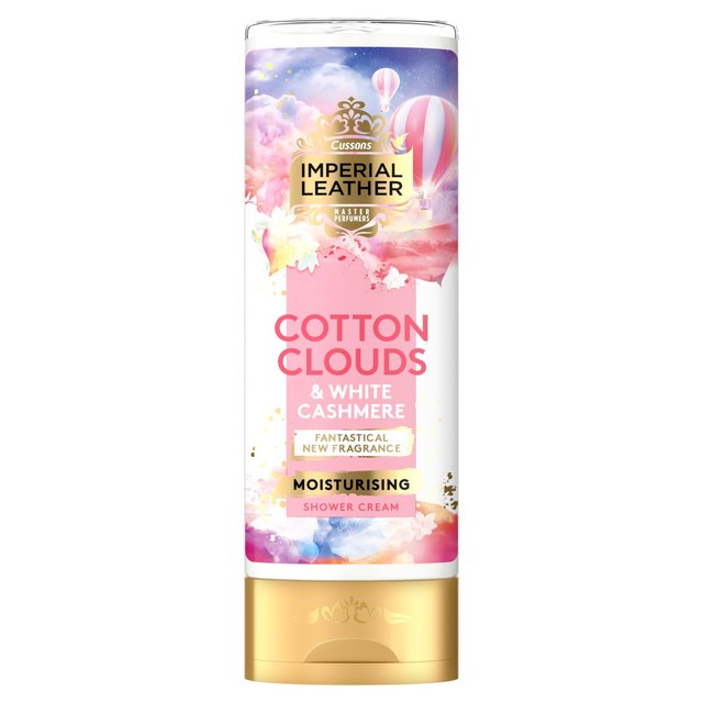 Couges de coton hydratant en cuir impérial et douche en cachemire blanc 500 ml