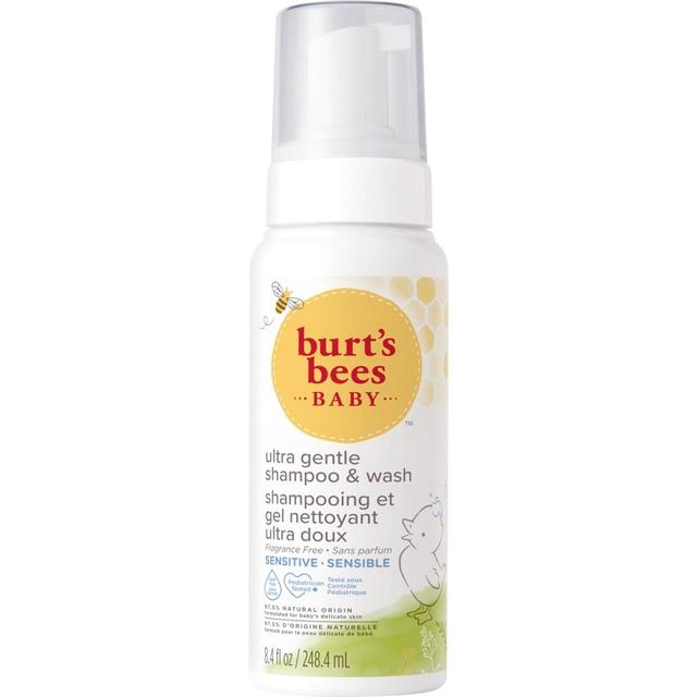 Burt's Bees Baby Unfragranced Foaming Shampoo & Wash for Sensitive Skin 248ml