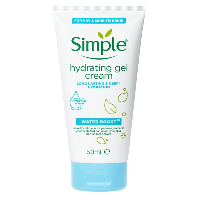 Crème de gel hydratant de boost d'eau simple 50 ml