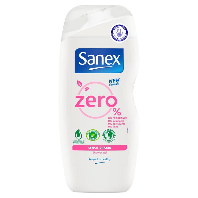 Sanex Zero % Sensitive Skin Shower Gel 225ml