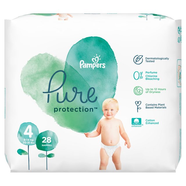 Pampers reine Schutzgröße 4 Essentielle Packung 28 pro Pack