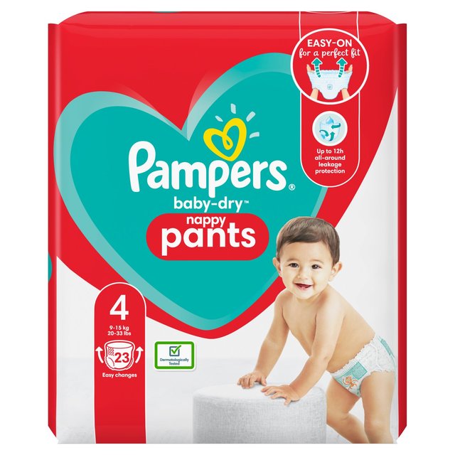 Pampers Baby Trockenhosen Größe 4 Essentielle Packung 23 pro Pack