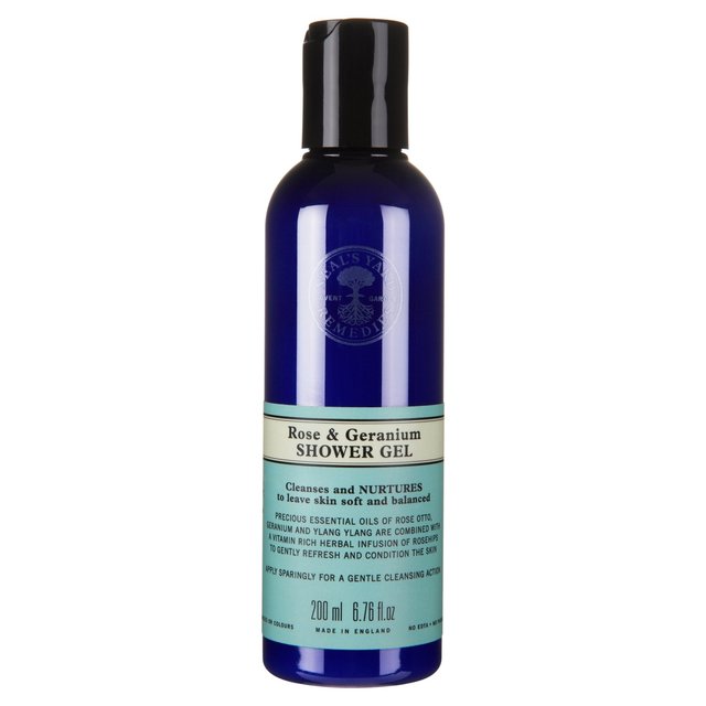 Neal's Yard Rose &amp; Geranio Gel de Ducha 200ml 